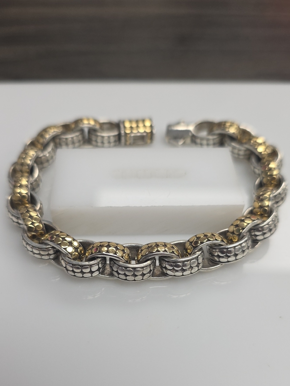 John Hardy Two-Tone Silver and Gold Link Bracelet